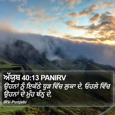 ਅੱਯੂਬ 40:13 PANIRV Bible Verse Image