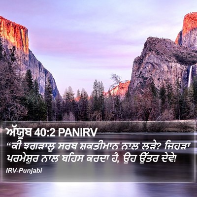 ਅੱਯੂਬ 40:2 PANIRV Bible Verse Image