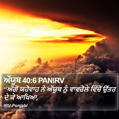 ਅੱਯੂਬ 40:6 PANIRV Bible Verse Image
