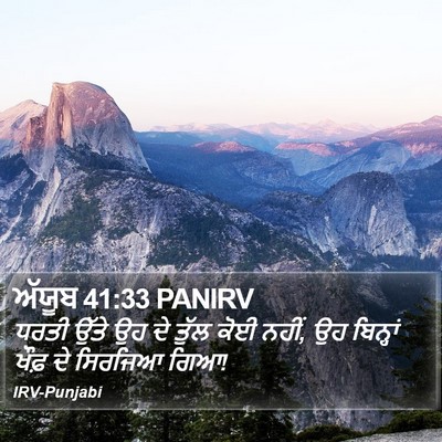ਅੱਯੂਬ 41:33 PANIRV Bible Verse Image