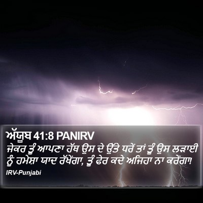 ਅੱਯੂਬ 41:8 PANIRV Bible Verse Image