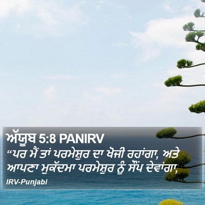 ਅੱਯੂਬ 5:8 PANIRV Bible Verse Image