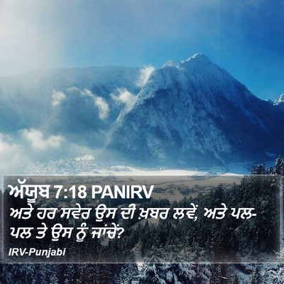 ਅੱਯੂਬ 7:18 PANIRV Bible Verse Image