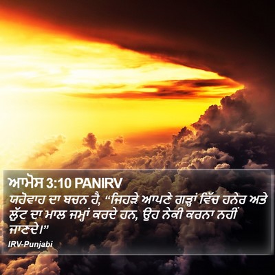 ਆਮੋਸ 3:10 PANIRV Bible Verse Image