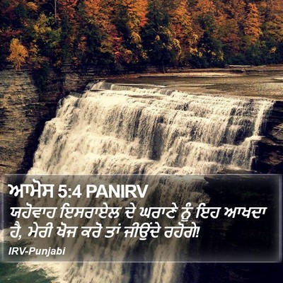 ਆਮੋਸ 5:4 PANIRV Bible Verse Image