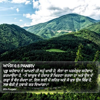 ਆਮੋਸ 6:8 PANIRV Bible Verse Image