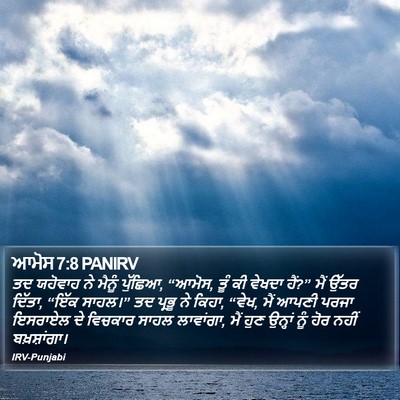 ਆਮੋਸ 7:8 PANIRV Bible Verse Image