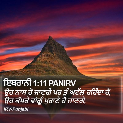 ਇਬਰਾਨੀ 1:11 PANIRV Bible Verse Image