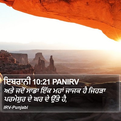 ਇਬਰਾਨੀ 10:21 PANIRV Bible Verse Image