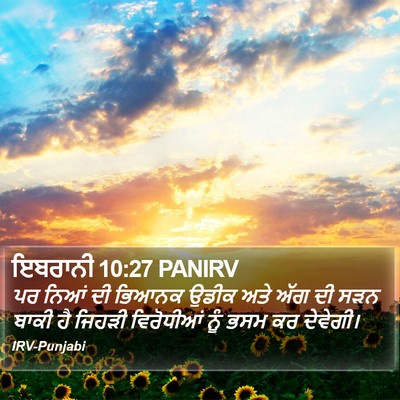 ਇਬਰਾਨੀ 10:27 PANIRV Bible Verse Image