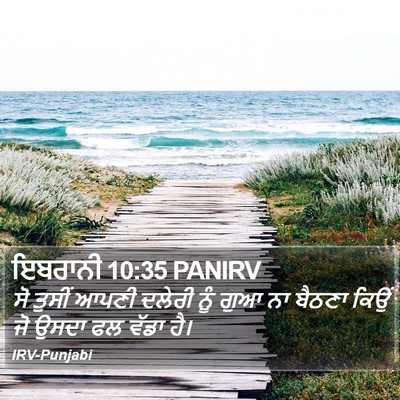ਇਬਰਾਨੀ 10:35 PANIRV Bible Verse Image