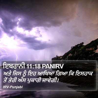 ਇਬਰਾਨੀ 11:18 PANIRV Bible Verse Image