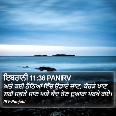 ਇਬਰਾਨੀ 11:36 PANIRV Bible Verse Image