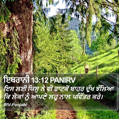 ਇਬਰਾਨੀ 13:12 PANIRV Bible Verse Image