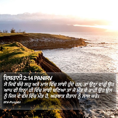 ਇਬਰਾਨੀ 2:14 PANIRV Bible Verse Image