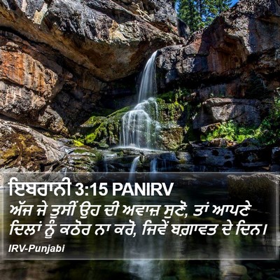 ਇਬਰਾਨੀ 3:15 PANIRV Bible Verse Image