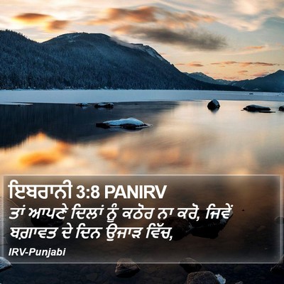 ਇਬਰਾਨੀ 3:8 PANIRV Bible Verse Image