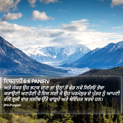 ਇਬਰਾਨੀ 6:6 PANIRV Bible Verse Image
