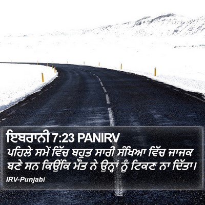 ਇਬਰਾਨੀ 7:23 PANIRV Bible Verse Image