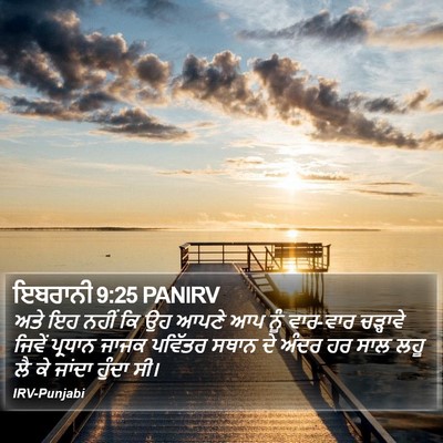 ਇਬਰਾਨੀ 9:25 PANIRV Bible Verse Image