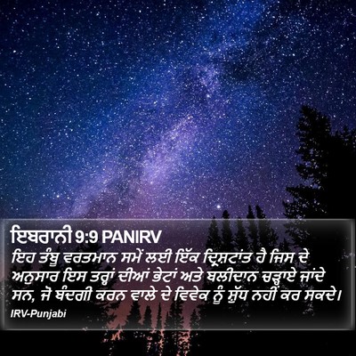 ਇਬਰਾਨੀ 9:9 PANIRV Bible Verse Image