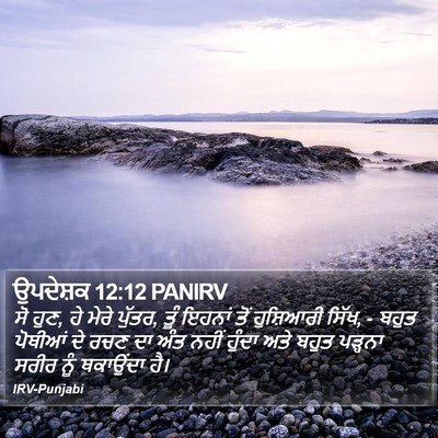 ਉਪਦੇਸ਼ਕ 12:12 PANIRV Bible Verse Image