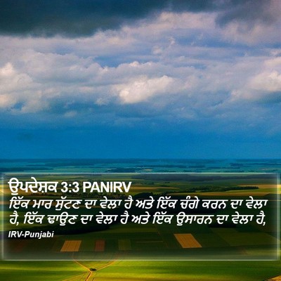 ਉਪਦੇਸ਼ਕ 3:3 PANIRV Bible Verse Image