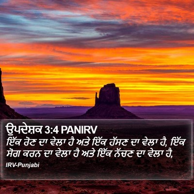 ਉਪਦੇਸ਼ਕ 3:4 PANIRV Bible Verse Image