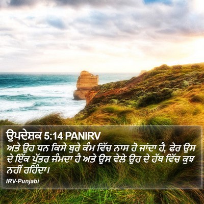 ਉਪਦੇਸ਼ਕ 5:14 PANIRV Bible Verse Image