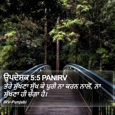 ਉਪਦੇਸ਼ਕ 5:5 PANIRV Bible Verse Image