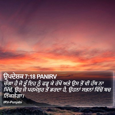 ਉਪਦੇਸ਼ਕ 7:18 PANIRV Bible Verse Image