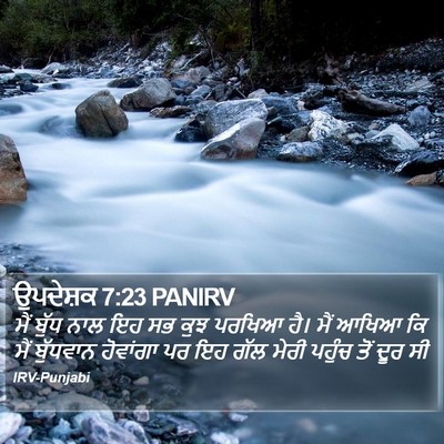 ਉਪਦੇਸ਼ਕ 7:23 PANIRV Bible Verse Image