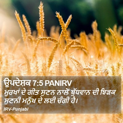 ਉਪਦੇਸ਼ਕ 7:5 PANIRV Bible Verse Image