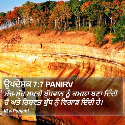 ਉਪਦੇਸ਼ਕ 7:7 PANIRV Bible Verse Image