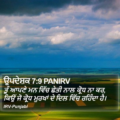 ਉਪਦੇਸ਼ਕ 7:9 PANIRV Bible Verse Image