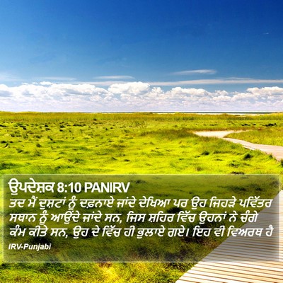 ਉਪਦੇਸ਼ਕ 8:10 PANIRV Bible Verse Image