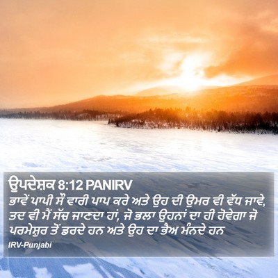 ਉਪਦੇਸ਼ਕ 8:12 PANIRV Bible Verse Image