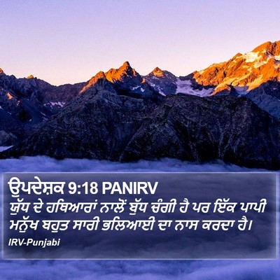 ਉਪਦੇਸ਼ਕ 9:18 PANIRV Bible Verse Image