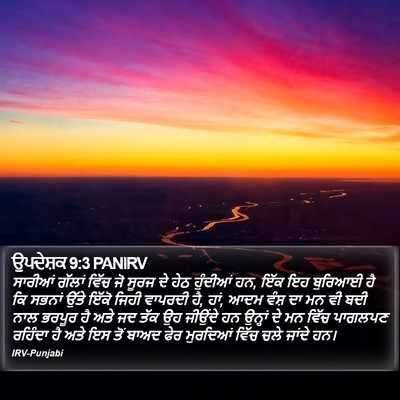 ਉਪਦੇਸ਼ਕ 9:3 PANIRV Bible Verse Image