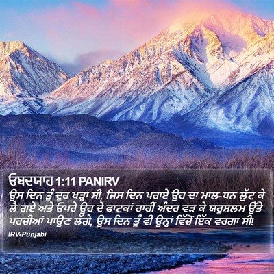 ਓਬਦਯਾਹ 1:11 PANIRV Bible Verse Image