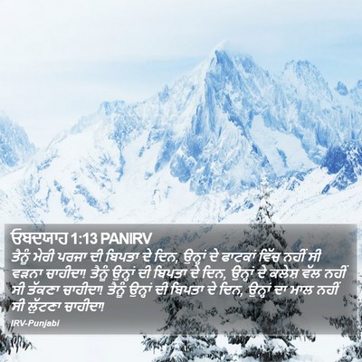 ਓਬਦਯਾਹ 1:13 PANIRV Bible Verse Image
