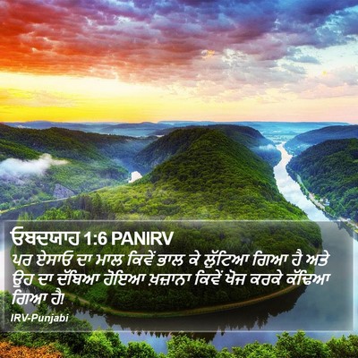 ਓਬਦਯਾਹ 1:6 PANIRV Bible Verse Image