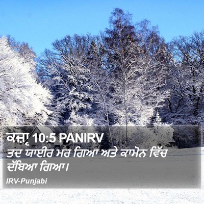 ਕਜ਼ਾૃ 10:5 PANIRV Bible Verse Image