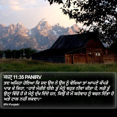 ਕਜ਼ਾૃ 11:35 PANIRV Bible Verse Image