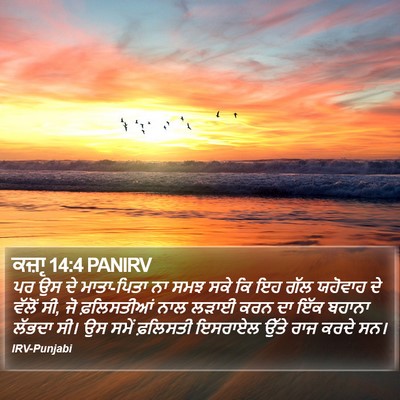 ਕਜ਼ਾૃ 14:4 PANIRV Bible Verse Image