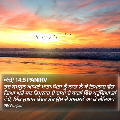 ਕਜ਼ਾૃ 14:5 PANIRV Bible Verse Image