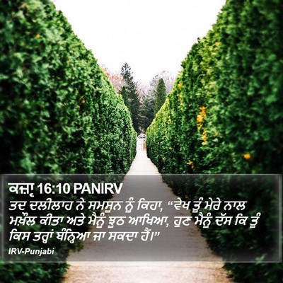 ਕਜ਼ਾૃ 16:10 PANIRV Bible Verse Image