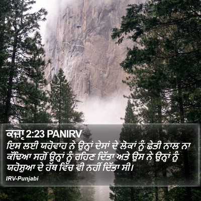 ਕਜ਼ਾૃ 2:23 PANIRV Bible Verse Image