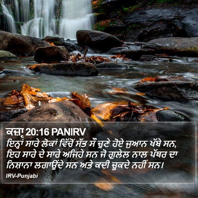 ਕਜ਼ਾૃ 20:16 PANIRV Bible Verse Image