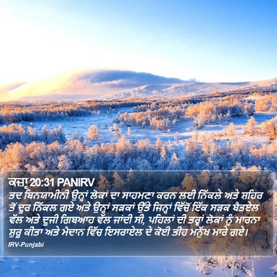 ਕਜ਼ਾૃ 20:31 PANIRV Bible Verse Image